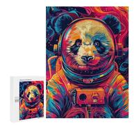 Rompecabezas 500 PCS para Adolescentes Astronaut Panda Space Rompecabezas para Adultos Juego Familiar Una Obra De Arte como Regalo para Toda La Familia 500 PCS
