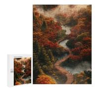 Rompecabezas 500 PCS para Adolescentes Autumn Forest Path Rompecabezas para Adultos Juego Práctico Pero Divertido Y Humorístico Regalo De Cumpleaños, Regalos, 500 PCS