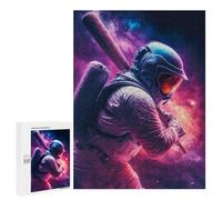 Rompecabezas 500 PCS para Adolescentes Baseball Batter Astronaut Rompecabezas Juegos Familiares Ensamblaje De Patrones Cumpleaños Y Navidad 500 PCS