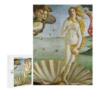 Rompecabezas 500 PCS para Adolescentes Birth of Venus Botticelli Rompecabezas Juegos Familiares Ensamblaje De Patrones Cumpleaños Y Navidad 500 PCS