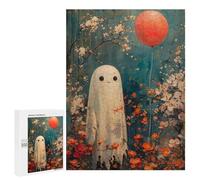 Rompecabezas 500 PCS para Adolescentes Boho Ghost with Balloon Rompecabezas para Adultos Juegos De Relajación Vacaciones En Casa Matar El Tiempo 500 PCS