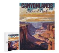 Rompecabezas 500 PCS para Adolescentes Canyonlands National Park Rompecabezas para Adultos Juegos Familiares Carrera De Velocidad De Manos para Cumpleaños, Navidad 500 PCS