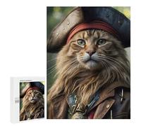 Rompecabezas 500 PCS para Adolescentes Captain Pirate Cat Rompecabezas DIY Juguetes Una Obra De Arte como Regalo para Toda La Familia 500 PCS