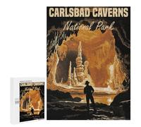 Rompecabezas 500 PCS para Adolescentes Carlsbad Caverns National Park Rompecabezas para Adultos Juegos Familiares Carrera De Velocidad De Manos para Cumpleaños, Navidad 500 PCS