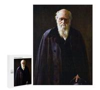 Rompecabezas 500 PCS para Adolescentes Charles Darwin Painting Rompecabezas para Adultos Juego Práctico Regalo De Cumpleaños Regalo De Cumpleaños, Regalos, 500 PCS