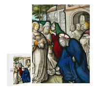 Rompecabezas 500 PCS para Adolescentes Christ and The Woman Rompecabezas para Adultos Juego Práctico Decoración del Hogar Cumpleaños Y Navidad 500 PCS