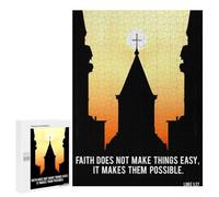 Rompecabezas 500 PCS para Adolescentes Christian Quote of Bible 3 Rompecabezas para Adultos Juego Familiar Una Obra De Arte como Regalo para Toda La Familia 500 PCS