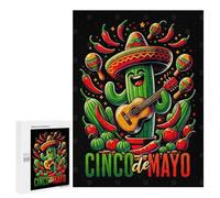 Rompecabezas 500 PCS para Adolescentes Cinco De Mayo Rompecabezas para Adultos Juegos Familiares Carrera De Velocidad De Manos para Cumpleaños, Navidad 500 PCS