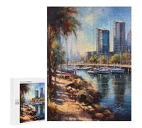 Rompecabezas 500 PCS para Adolescentes Coastal San Diego USA Rompecabezas para Adultos Juego Práctico Pero Divertido Y Humorístico para Cumpleaños, Navidad 500 PCS