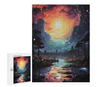 Rompecabezas 500 PCS para Adolescentes Colorful of Nature Retro Rompecabezas Juegos Familiares Ensamblaje De Patrones Cumpleaños Y Navidad 500 PCS