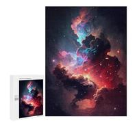 Rompecabezas 500 PCS para Adolescentes Colourful Cosmic Nebula Rompecabezas para Adultos Juguete Decoración De Pared Difícil Difícil Desafiante De Completar 500 PCS