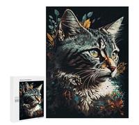 Rompecabezas 500 PCS para Adolescentes Contemporary Cat Rompecabezas para Adultos Juego Práctico Decoración del Hogar Cumpleaños Y Navidad 500 PCS