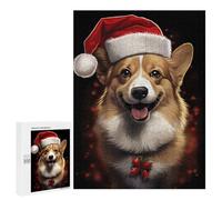 Rompecabezas 500 PCS para Adolescentes Corgi Dog Christmas Animal Rompecabezas DIY Juguetes Una Obra De Arte como Regalo para Toda La Familia 500 PCS