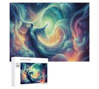Rompecabezas 500 PCS para Adolescentes Cosmic Dance in Space Rompecabezas para Adolescentes Juegos Divertidos Ensamblaje De Patrones Ayuda Al Cerebro A Ejercitarse 500 PCS