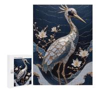 Rompecabezas 500 PCS para Adolescentes Crane Bird Kintsugi Art Rompecabezas para Adultos Juego Práctico Decoración del Hogar Cumpleaños Y Navidad 500 PCS