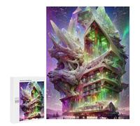Rompecabezas 500 PCS para Adolescentes Crystal Fantasy Tower Rompecabezas para Adultos Juego Práctico Pero Divertido Y Humorístico para Cumpleaños, Navidad 500 PCS