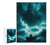Rompecabezas 500 PCS para Adolescentes Cthulhu Rising Rompecabezas para Adultos Juego Práctico Pero Divertido Y Humorístico Regalo De Cumpleaños, Regalos, 500 PCS