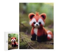 Rompecabezas 500 PCS para Adolescentes Cute Little Baby Red Panda Rompecabezas para Adultos Juego Práctico Decoración del Hogar Cumpleaños Y Navidad 500 PCS