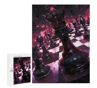 Rompecabezas 500 PCS para Adolescentes Dark Chessboard King Rompecabezas para Adultos Juguetes DIY para La Diversión Familiar Ayuda A Ejercitar El Cerebro 500 PCS