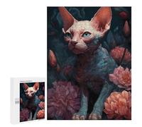 Rompecabezas 500 PCS para Adolescentes Devon Rex Cat Dream Rompecabezas Juego De Ingenio Aliviador De Estrés Desafiante para Completar 500 PCS