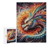 Rompecabezas 500 PCS para Adolescentes Dragon of The Prism Realms Rompecabezas Juegos Familiares Ensamblaje De Patrones Cumpleaños Y Navidad 500 PCS