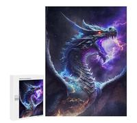 Rompecabezas 500 PCS para Adolescentes Dragon Ruler of The Galaxy Rompecabezas para Adultos Juegos De Relajación Vacaciones En Casa Matar El Tiempo 500 PCS