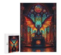 Rompecabezas 500 PCS para Adolescentes Dragon Statue in Gothic Hall Rompecabezas DIY Juguetes Una Obra De Arte como Regalo para Toda La Familia 500 PCS