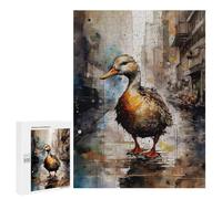 Rompecabezas 500 PCS para Adolescentes Duck in The City Rompecabezas Juego De Ingenio Aliviador De Estrés Desafiante para Completar 500 PCS