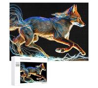 Rompecabezas 500 PCS para Adolescentes Electric Fox in Motion Rompecabezas Juegos Relajantes Mejora La Memoria Oferta como Regalos para Toda La Familia 500 PCS