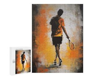 Rompecabezas 500 PCS para Adolescentes Elegant Badminton Player Rompecabezas Juego De Ingenio Aliviador De Estrés Desafiante para Completar 500 PCS