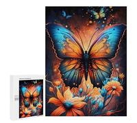 Rompecabezas 500 PCS para Adolescentes Enchanted Butterfly Garden Rompecabezas para Adultos Juegos Relajantes Decoración Interacción Entre Padres E Hijos 500 PCS