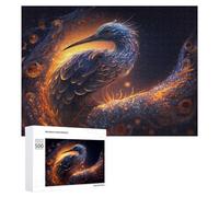 Rompecabezas 500 PCS para Adolescentes Enchanted Feathered Serpent Rompecabezas para Adultos Juegos Divertidos Una Obra De Arte Ayuda A Ejercitar El Cerebro 500 PCS