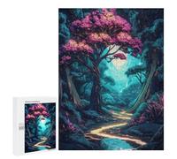 Rompecabezas 500 PCS para Adolescentes Enchanted Forest Path Rompecabezas para Adolescentes Juguetes DIY Decoración De Pared Ayuda A Ejercitar El Cerebro 500 PCS