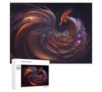 Rompecabezas 500 PCS para Adolescentes Enchanted Phoenix Cosmic Dance Rompecabezas para Adultos Juegos Divertidos Una Obra De Arte Ayuda A Ejercitar El Cerebro 500 PCS