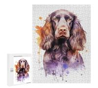 Rompecabezas 500 PCS para Adolescentes English Springer Spaniel Rompecabezas para Adultos Juego Práctico Regalo De Cumpleaños Regalo De Cumpleaños, Regalos, 500 PCS