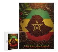 Rompecabezas 500 PCS para Adolescentes Ethiopian Coffee Arabica Map Rompecabezas DIY Juguetes Una Obra De Arte como Regalo para Toda La Familia 500 PCS