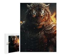 Rompecabezas 500 PCS para Adolescentes Evil Tiger Warrior Suit Rompecabezas para Adultos Juego Familiar Decoración del Hogar para Cumpleaños, Navidad 500 PCS