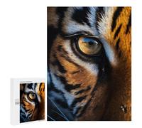 Rompecabezas 500 PCS para Adolescentes Eye of The Tiger Rompecabezas para Adultos Juego Práctico Arte De Pared Desafiante De Completar 500 PCS