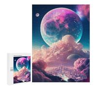 Rompecabezas 500 PCS para Adolescentes Fantasy Cloud Cityscape -2 Rompecabezas para Adultos Juguete Decoración De Pared Difícil Difícil Desafiante De Completar 500 PCS