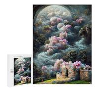 Rompecabezas 500 PCS para Adolescentes Fantasy Cloud Cityscape Rompecabezas para Adolescentes Juegos Divertidos Ensamblaje De Patrones Ayuda Al Cerebro A Ejercitarse 500 PCS