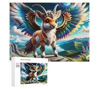 Rompecabezas 500 PCS para Adolescentes Fantasy Mythical Creature Wings Rompecabezas para Adultos Juegos Divertidos Una Obra De Arte Ayuda A Ejercitar El Cerebro 500 PCS