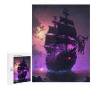 Rompecabezas 500 PCS para Adolescentes Fantasy Pirate Ship Rompecabezas DIY Juguetes Una Obra De Arte como Regalo para Toda La Familia 500 PCS