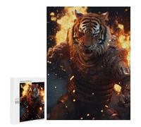 Rompecabezas 500 PCS para Adolescentes Fighting Warrior Tiger Rompecabezas para Adultos Juguete Decoración De Pared Difícil Difícil Desafiante De Completar 500 PCS