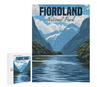 Rompecabezas 500 PCS para Adolescentes Fiordland National Park Rompecabezas para Adultos Juego Práctico Arte De Pared Desafiante De Completar 500 PCS