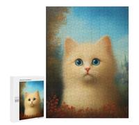 Rompecabezas 500 PCS para Adolescentes Fluffy Kitten Rompecabezas para Adultos Juegos Familiares Carrera De Velocidad De Manos para Cumpleaños, Navidad 500 PCS