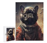 Rompecabezas 500 PCS para Adolescentes French Bulldog Mars Rompecabezas para Adolescentes Juguetes DIY Decoración De Pared Ayuda A Ejercitar El Cerebro 500 PCS