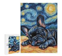 Rompecabezas 500 PCS para Adolescentes French Bulldog Puppy Sleeping Rompecabezas para Adultos Juego Práctico Pero Divertido Y Humorístico Regalo De Cumpleaños, Regalos, 500 PCS