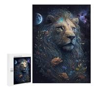 Rompecabezas 500 PCS para Adolescentes Galactic Lion Majesty -2 Rompecabezas para Adolescentes Análisis Y Lógica Entrena Tu Cerebro Y Tus Manos Juego De Desafío Único 500 PCS