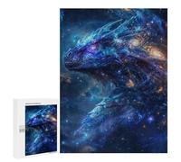 Rompecabezas 500 PCS para Adolescentes Galaxy Dragon Overlord Rompecabezas para Adultos Juegos De Relajación Vacaciones En Casa Matar El Tiempo 500 PCS