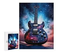 Rompecabezas 500 PCS para Adolescentes Galaxy Electric Guitar Artwork Rompecabezas Juegos Relajantes Mejora La Memoria Oferta como Regalos para Toda La Familia 500 PCS
